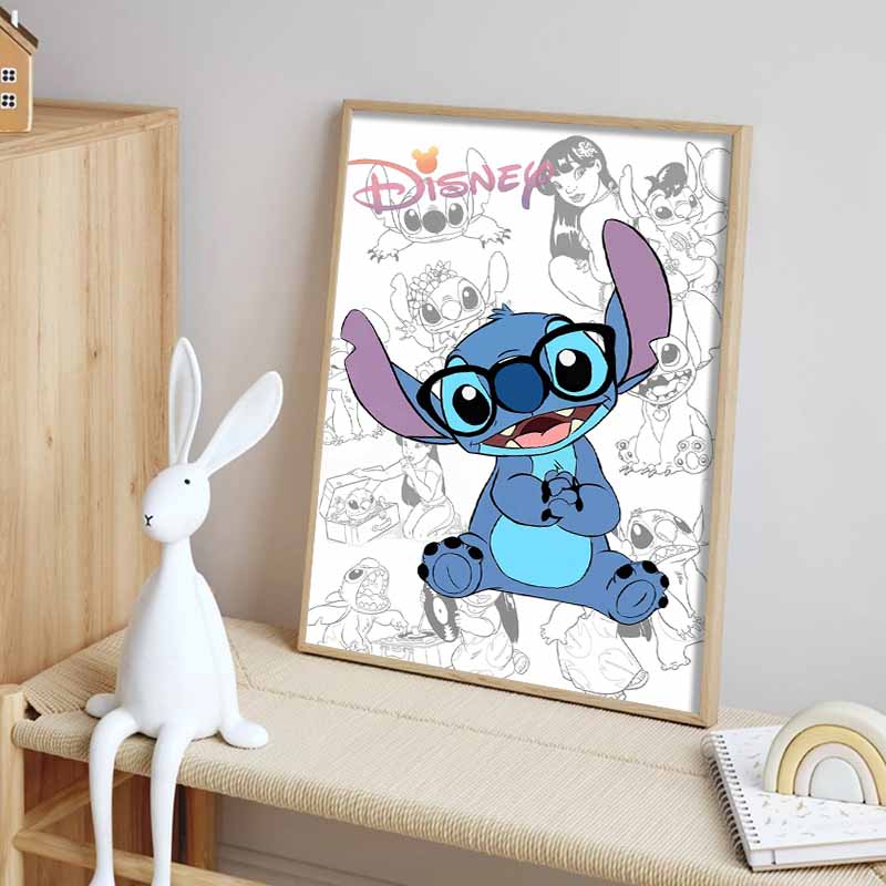 Disney Алмазная живопись Линия стежка Коллекция Арт Успокаивающие иллюстрации Мультяшная Алмазная живопись Полная Алмазная Вышивка Крестиком Ремесло DIY Подарок Декор для дома