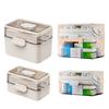 3-х уровневый портативный ящик для хранения лекарств большой емкости пылезащитный прозрачный визуальный дизайн многофункциональный органайзер для таблеток