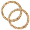 2 Decorative Wicker Wreaths 25 Cm