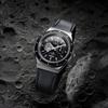 Q TIMEX x NASA Винтажные Черные Кожаные Часы 40 мм TW2Y56800