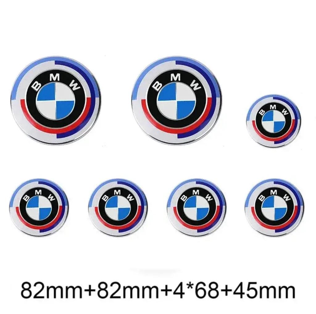 Для BMW Горячее 2025 7 шт. Автомобильный значок-эмблема на капот, передний и задний багажник Для юбилейного издания 50-летия E36 E46 E53 E90 E60 E93 E87 G01 G20 X3