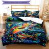 3PC Custom Name Adventure: Rainbow Trout Catch bedding,soft and breathable,2D flat print,room decor.,Poster Three-piece set,Soccer Three-piece set,Art