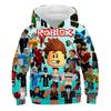2025 Новая толстовка 3D с мультяшным принтом Roblox для мальчиков и девочек, с длинным рукавом, весенне-осенняя, повседневная толстовка, 4-14 лет