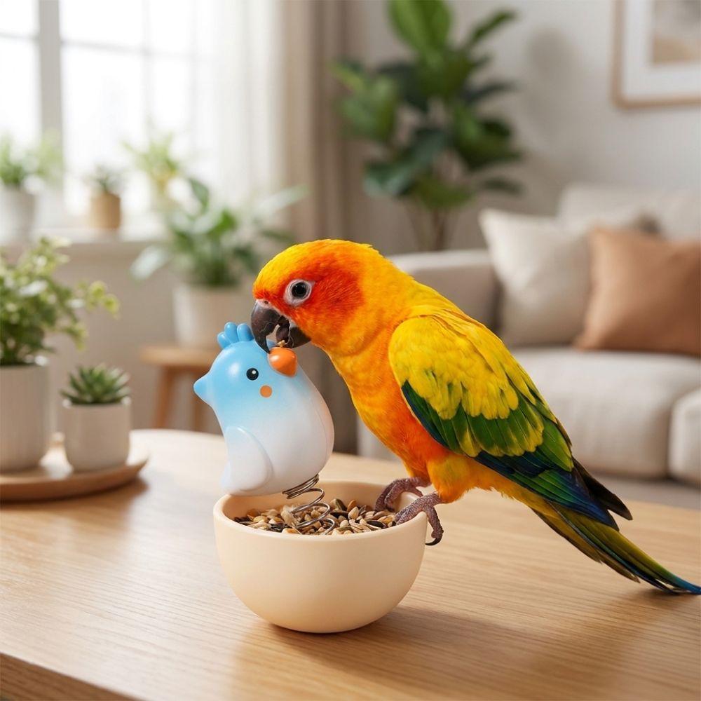 Anti Spill Bird Food Bowl Large Capacity Pet Feeding Cup Practical Food Water Dish Small Pet Bird