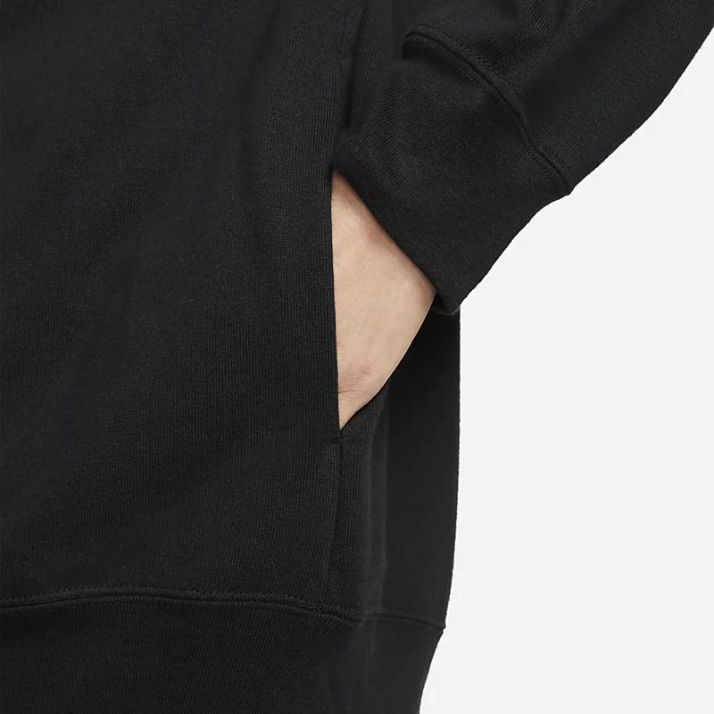 Nike Однотонная куртка с капюшоном на молнии с логотипом, женская верхняя одежда, черная DM6416-010