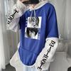 Свитшот аниме Death Note Light Yagami And L Lawliet Print Hooded Men Women Trend Hoodies Casual Streetwear Harajuku Pullover