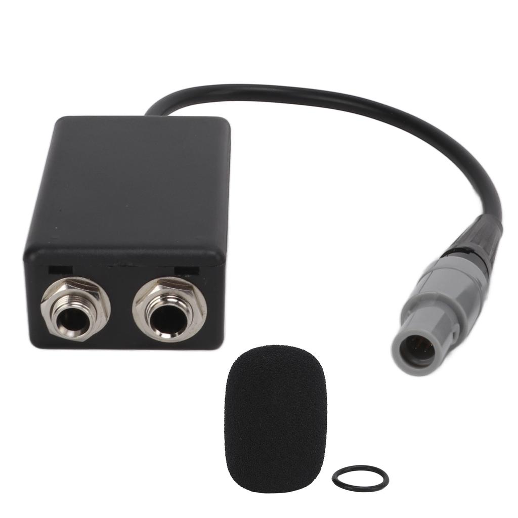 Aviation Headset Adapter General Aviation Dual for GA Female To for LEMO 6‑pin Male Adapter