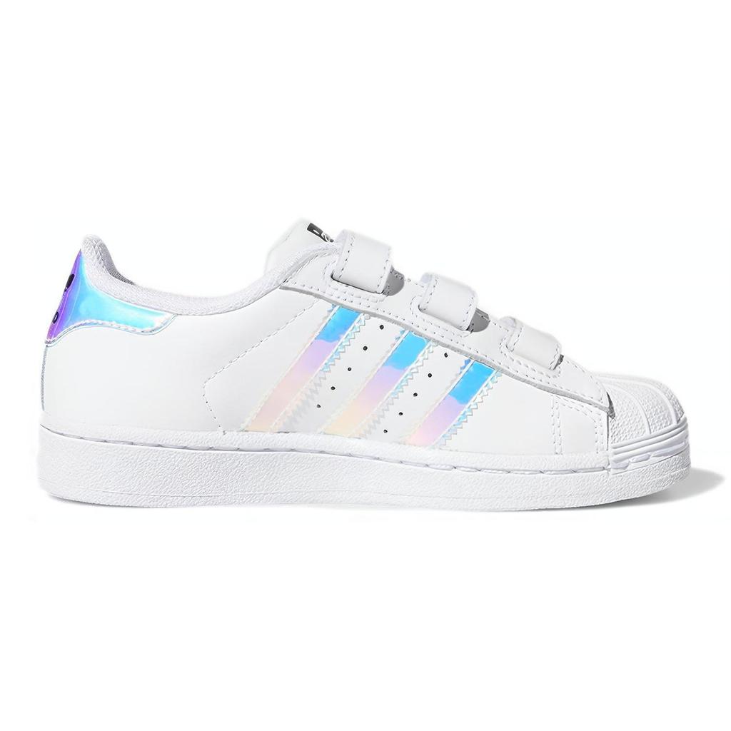 adidas Оригинальные Superstar Cf Удобные Низкие Кеды для Скейтбординга Белый Лазер Детские Кроссовки AQ6279