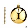 Set of Christmas Balls Golden PVC Ø 7 Cm (12 Units)