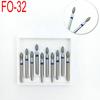 10 шт., стоматологические алмазные боры FG, высокоскоростные боры для полировки, сглаживания, стоматологические инструменты, стоматологические боры 1,6 мм FO-32