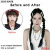 MISS WIG Synthetic Long Braided Ponytail With Elastic Band Hair Fiber Extensions Pony Tail Hair Accessories For Party Daily Use