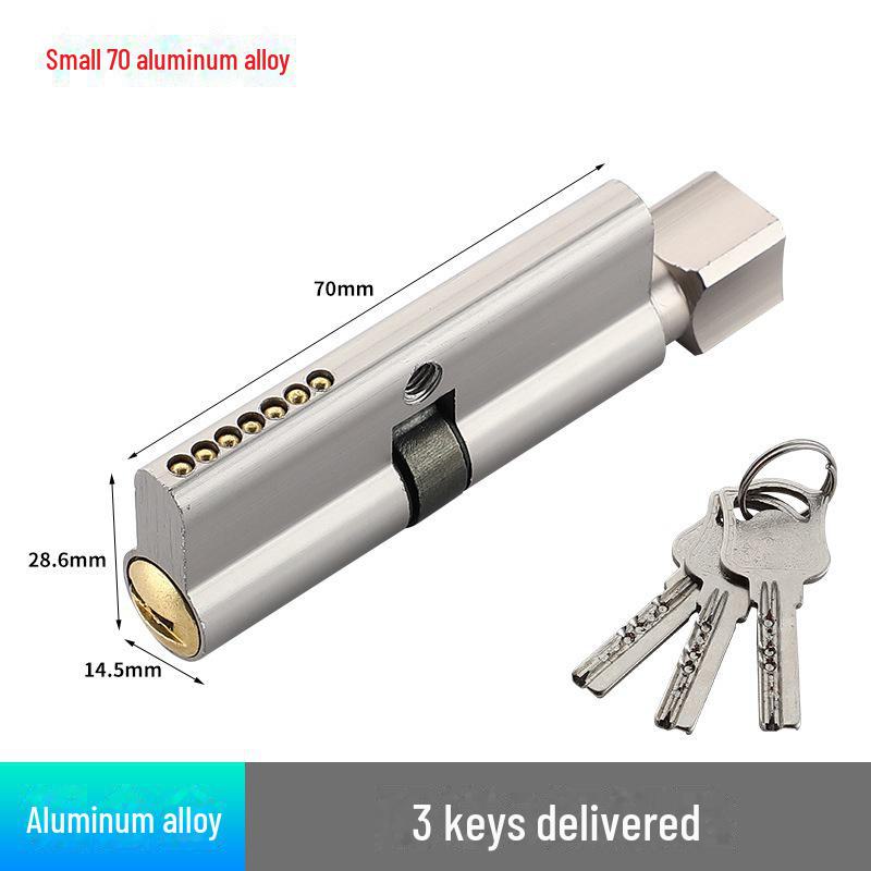 Компактный 70-миллиметровый сердечник замка из чистой меди для внутренних дверей спальни/ванной комнаты - Аксессуары для бытовой техники