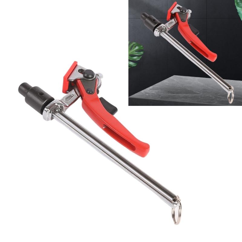 2Pcs Desktop Quick Acting Hold Down Clamp Universal Adjustable Fixed Clip Ratcheting Table Clamp Easy to Install