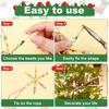 30 Pcs Snowflake Wire Metal Wire Snowflake Forms 8-Petal Snowflake Beading Wire for DIY Beaded Snowflakes Christmas Decor