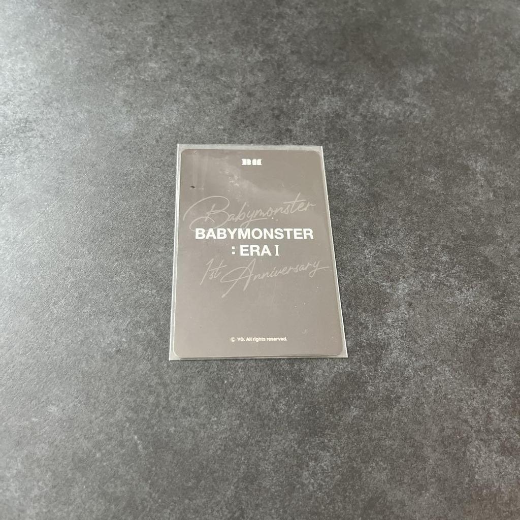 [Б/У] BABYMONSTER 1-я годовщина Ламинированная торговая карточка