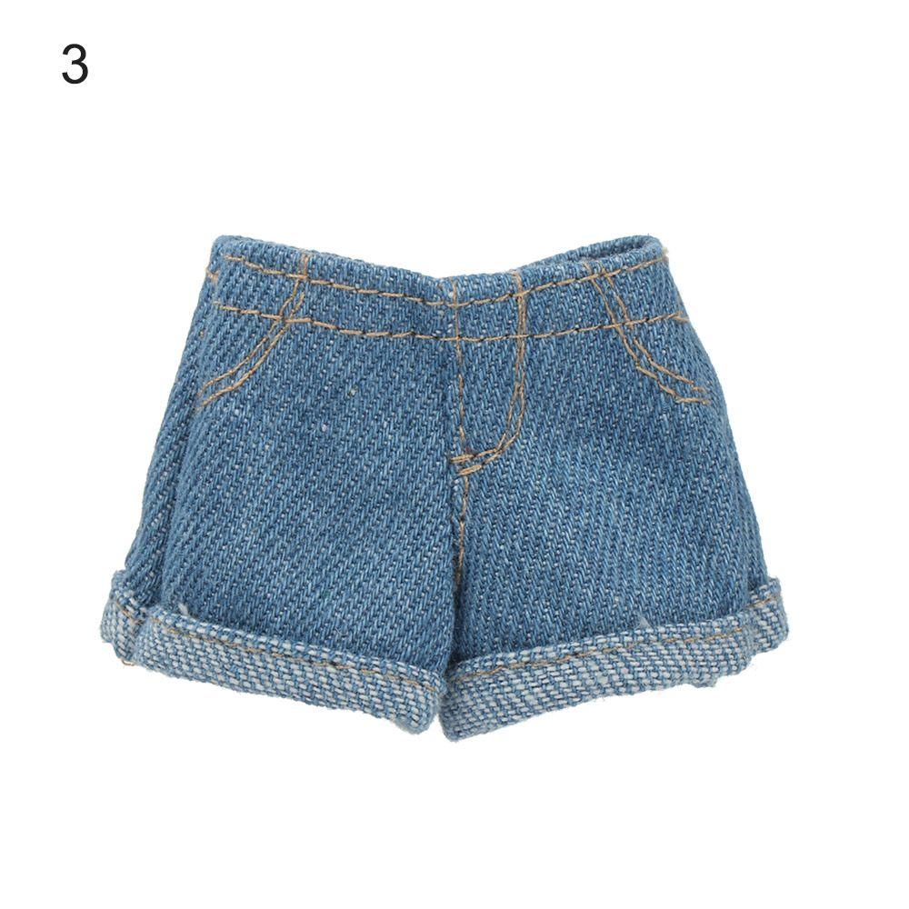 11.5" 1/6 BJD Dolls Floral Jeans Leather Pants Shorts Dolls Trousers Clothes Accessories