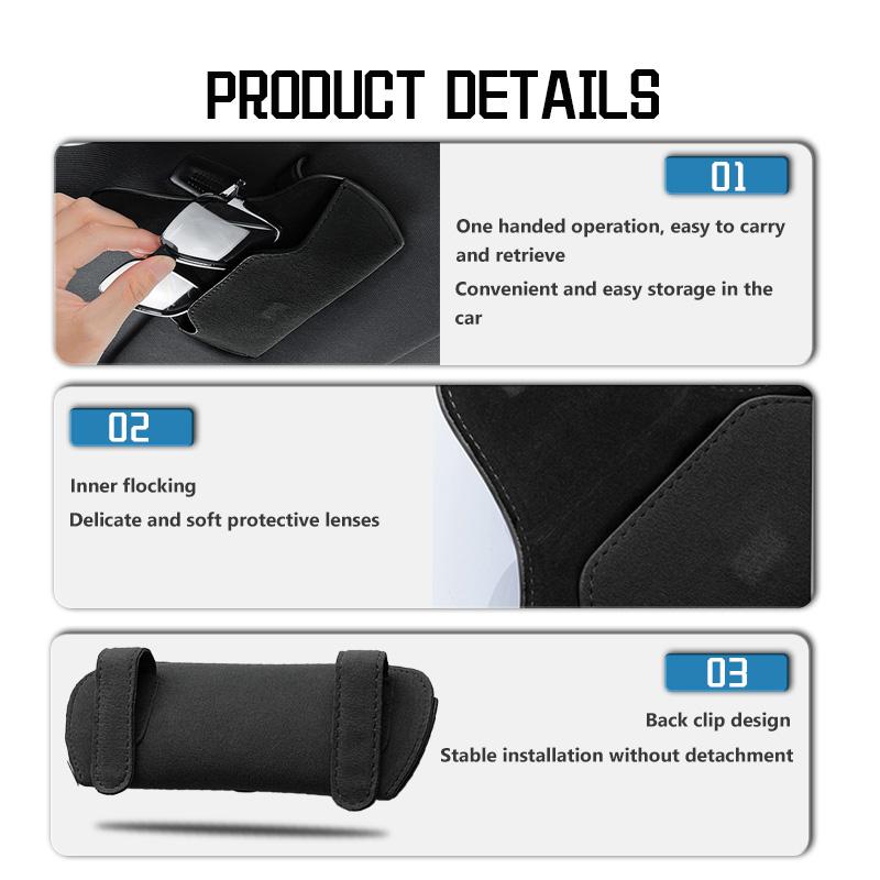 For Ford Car Sunglasses Protect Storage Cases Sun Visor Glasses Box Accessories Focus mk2 mk3 mk4 Fiesta Ranger Mondeo S-MAX APR1