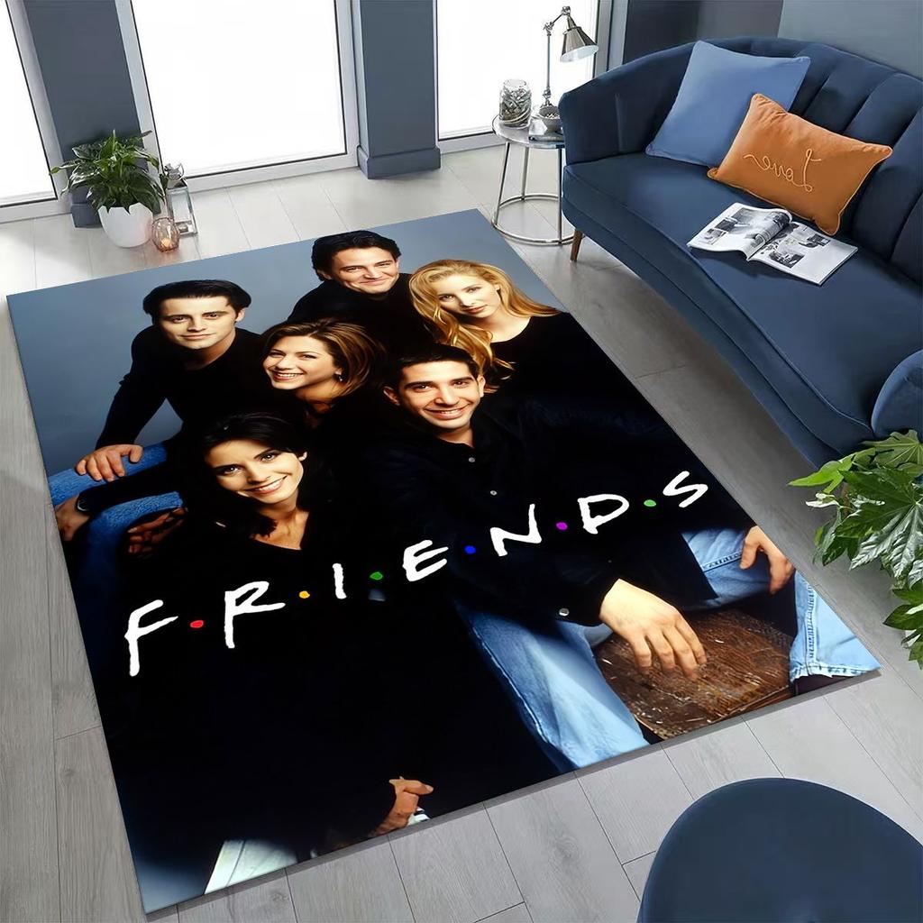 Классический коврик с логотипом Friends Central Perk для спальни, гостиной, дивана, домашний придверный коврик, декор, большой детский игровой нескользящий коврик для пола
