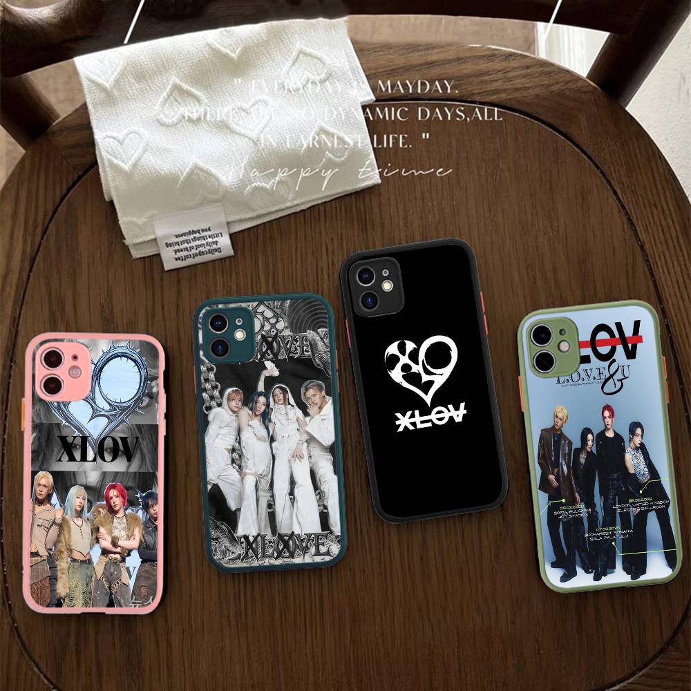 Popular Logo X-XLOV Matte Protective Case For IPhone 16 15 14 13 12 11 Pro Max X XS MAX Protection Case