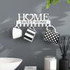 1шт настенный держатель для ключей Sweet Home, настенный крючок для ключей, креативный держатель для ключей для входной двери