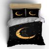 Moon, stars, and cat. Bedding sets Duvet cover sets Duvet covers Pillowcases(1 * Duvet Cover 2 * Pillowcases without duvet insert)