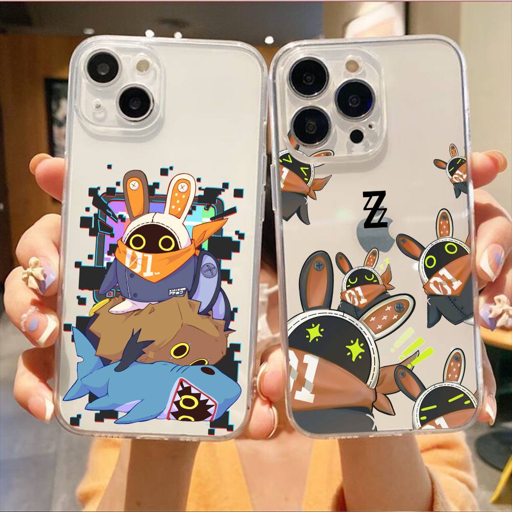 Zenless Zone Zero Bangboo Phone Case For iPhone17,16,15,14,13,12,11 Plus,Pro Max Soft Transparent Cover