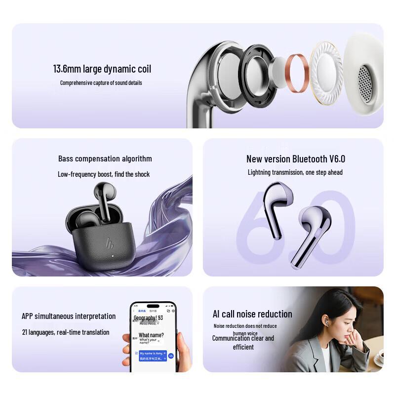 Edifier Lolli Air AI Translation True Wireless Earbuds