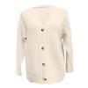 Women's Fashion Solid Color Long Sleeve V-Neck Knit Cardigan Button Sweater Jacket