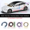 Звукоизоляционный комплект уплотнителей дверей для Tesla Model Y 2024 г. - Комплект от шума ветра для Model 3 - Комплект уплотнителей полосы переднего багажника