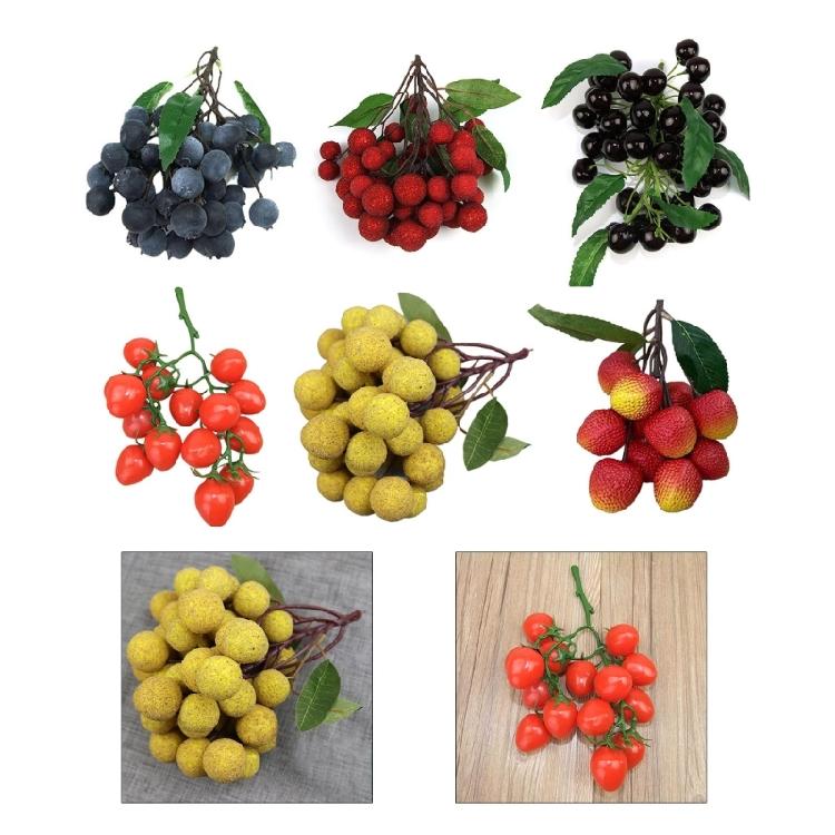 Realistic Plastic Fruit Simulation Fruit for Basket Display Parties Decorations