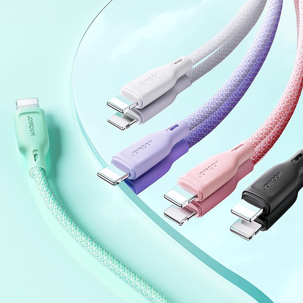 Joyroom Multi-Color Series Sa34-Cc3 Usb-C / Usb-C Cable 60W Fast Transfer 1M - Purple
