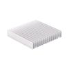 1pc Aluminium Heatsink Good Thermal Conductivity Heat Sink Cooling Fin 100*100*18MM