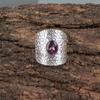 African Amethyst Gemstone 925 Sterling Silver Handmade Jewelry Ring For Wedding RR-17-2