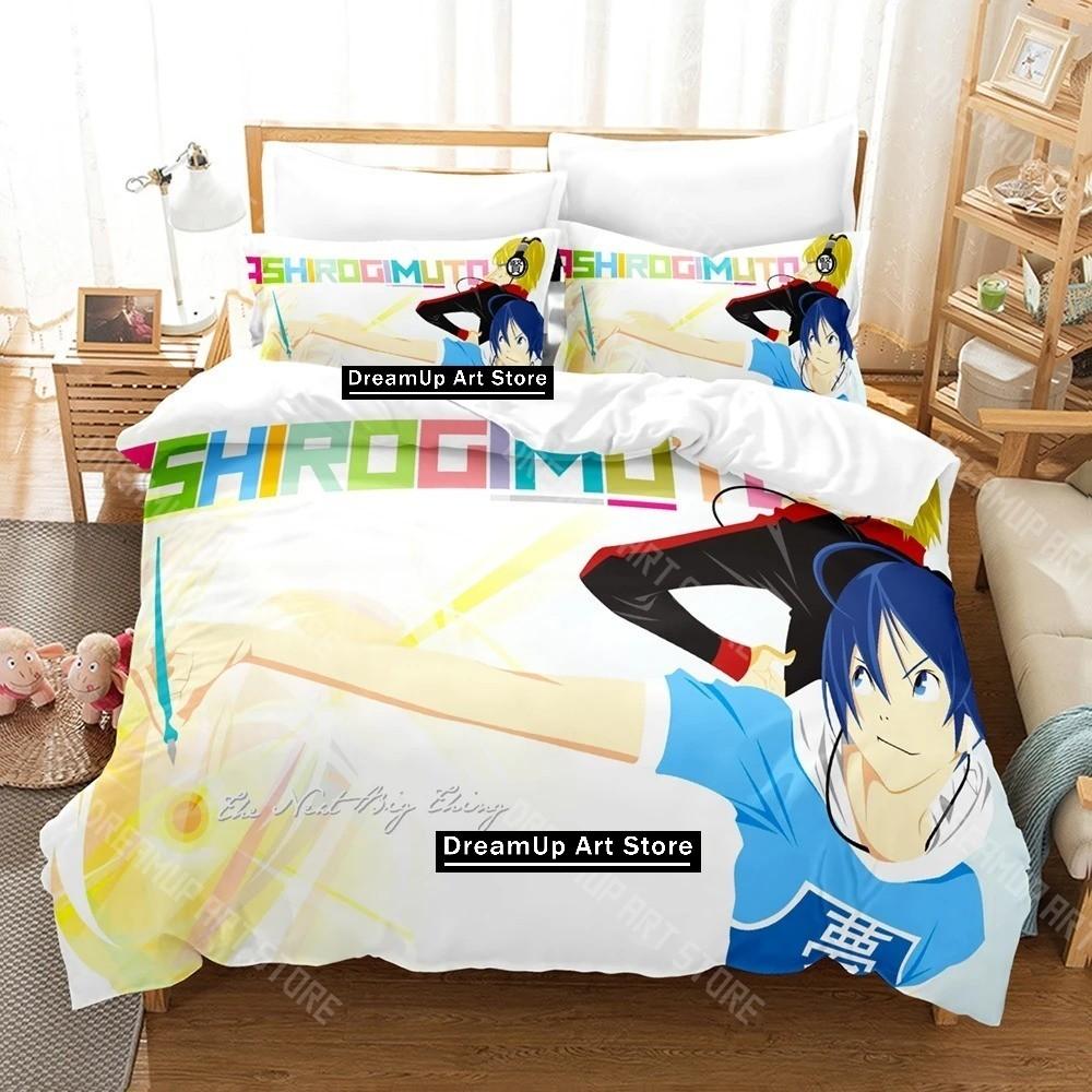 3D Printed Anime Bakuman Bedding Set for Boys Girls Duvet Cover And Pillowcase Included Twin Queen King Full Single Double Sizes