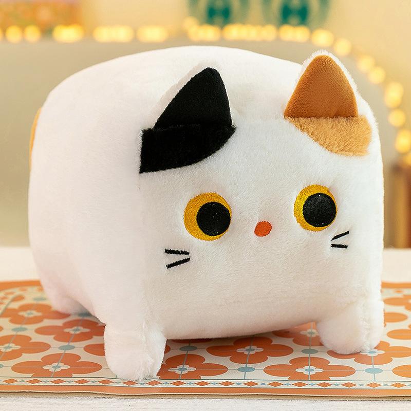 Квадратная подушка-кошка плюшевая игрушка котенок животное плюшевая пушистая подушка мягкая кукла мультяшная каваи черная кошка украшение подушка для отдыха ребенок