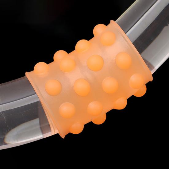 Силиконовое кольцо-задержка с текстурой бусин Тренажер для выносливости мужского удовольствия с анальной стимуляцией Безопасный для тела Незаметная игрушка для взрослых для интимности пар и