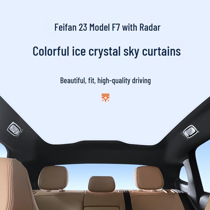 Feifan 23 Model F7 Radar Sunroof Ice Crystal Sunshade: Heat Insulation & Privacy Board.
