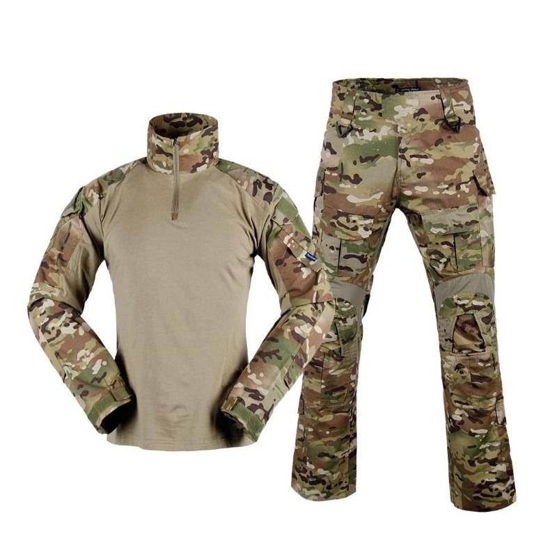 Униформа Рубашка Брюки карго Водонепроницаемая уличная одежда Костюмы для кемпинга Камуфляж Мужская одежда Дышащая