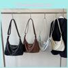 Trendy Solid Color Women's Tote Bag Spacious Stylish Shoulder Crossbody Bag For 2024