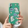 New Case For Samsung A50 A50S Cat Soft Smooth Liquid Silicone Full Protection Anti Choc Bumper For Galaxy A 50 A 50S Funda Coque