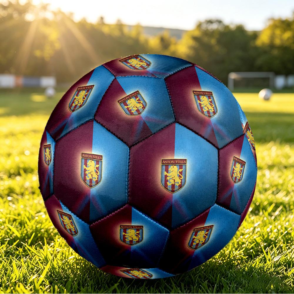 Футбольный мяч Aston Villa, размер 5, с принтом, противоскользящий, для взрослых, сувенир для футбольных фанатов