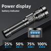 2000LM Powerful Zoom LED Flashlight with COB Side Lights 7 Modes Type-c Rechargeable Torch Lights Outdoor Emergency Lantern