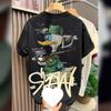 Men's Trendy Cartoon Print Short-Sleeve T-Shirt - Summer Fashion Casual Round Neck