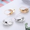 European & American Creative Irregular Metal Flower Basket Statement Earrings - Trendy Net Red Style