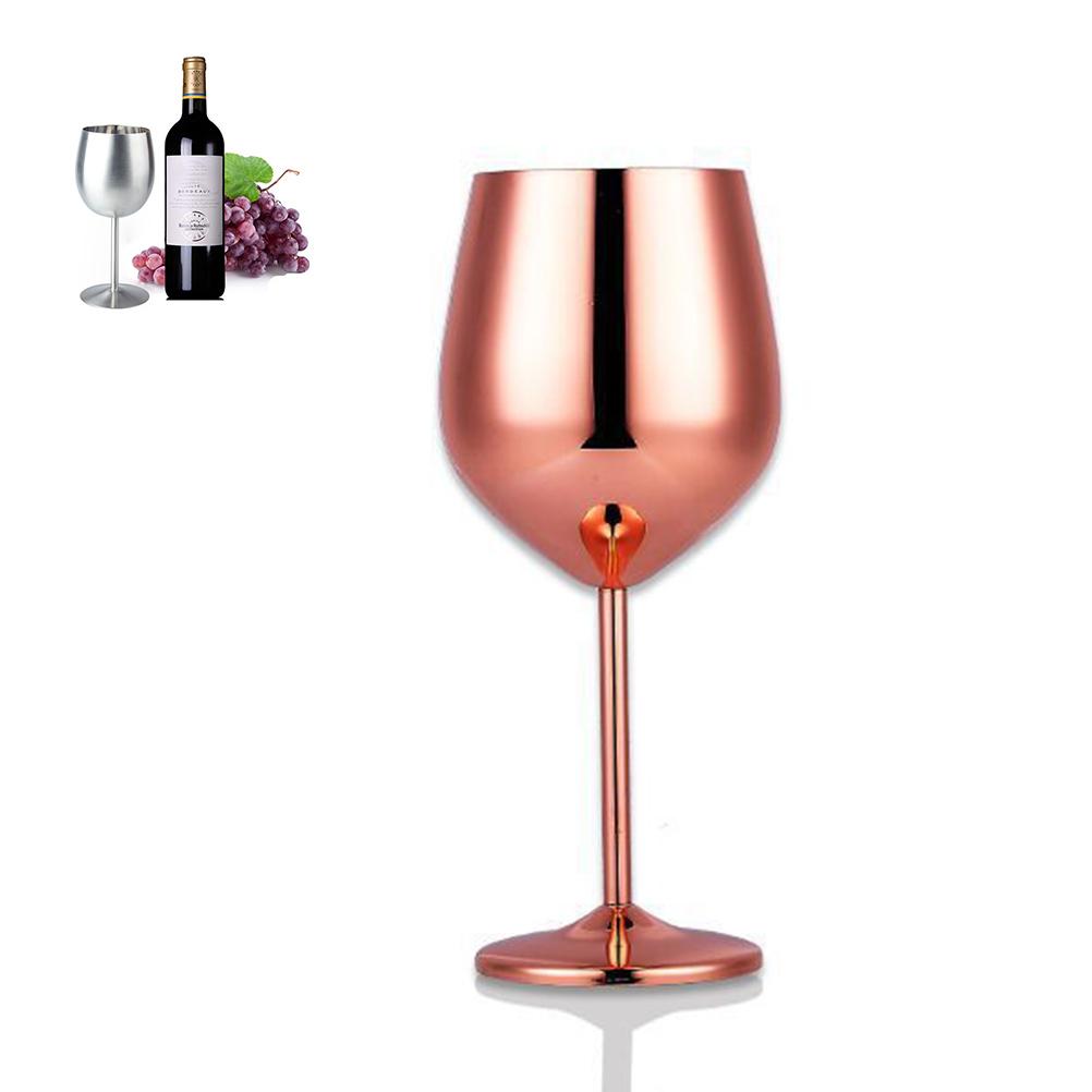 500ml Stainless Steel Red Wine Glass Goblets Juice Drink Goblet Party Barware Kitchen Tools
