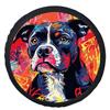 Single Colorful Dog Portrait Tire Cover, Stylish Universal Wheel Protection, Fits Most Car Wheels