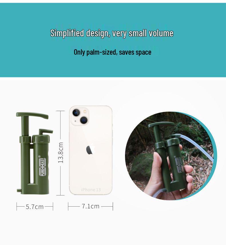Portable Emergency Water Purifier for Outdoor Camping & Disaster Relief