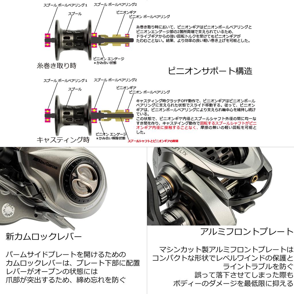 AbuGarcia ZENON LTX-L Left-handed Bait Reel Bait Finesse Reel Salt Compatible