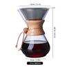 Pour Over Coffee Maker 27oz Paperless Glass Carafe with Stainless Steel Filter Reusable Glass