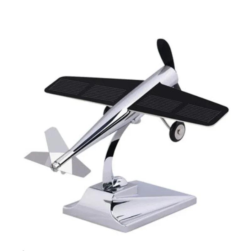 Wind-Solar Hybrid Plane Model - Dual-Power Experiment with Charging Battery & LED Lights (Science Class Project for Teens 6+)
